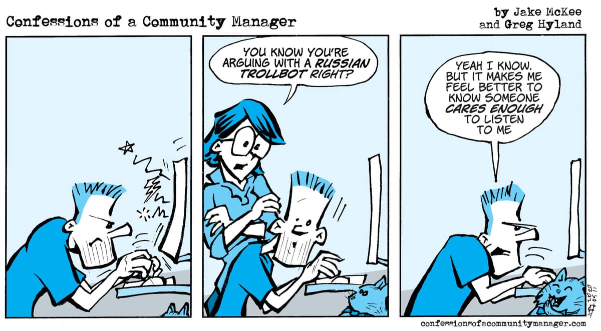 Comic: Arguing with Trollbots