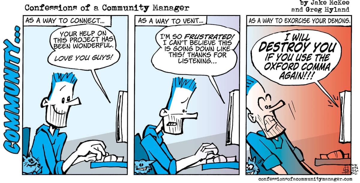 Comic: Community Management and Mental Health