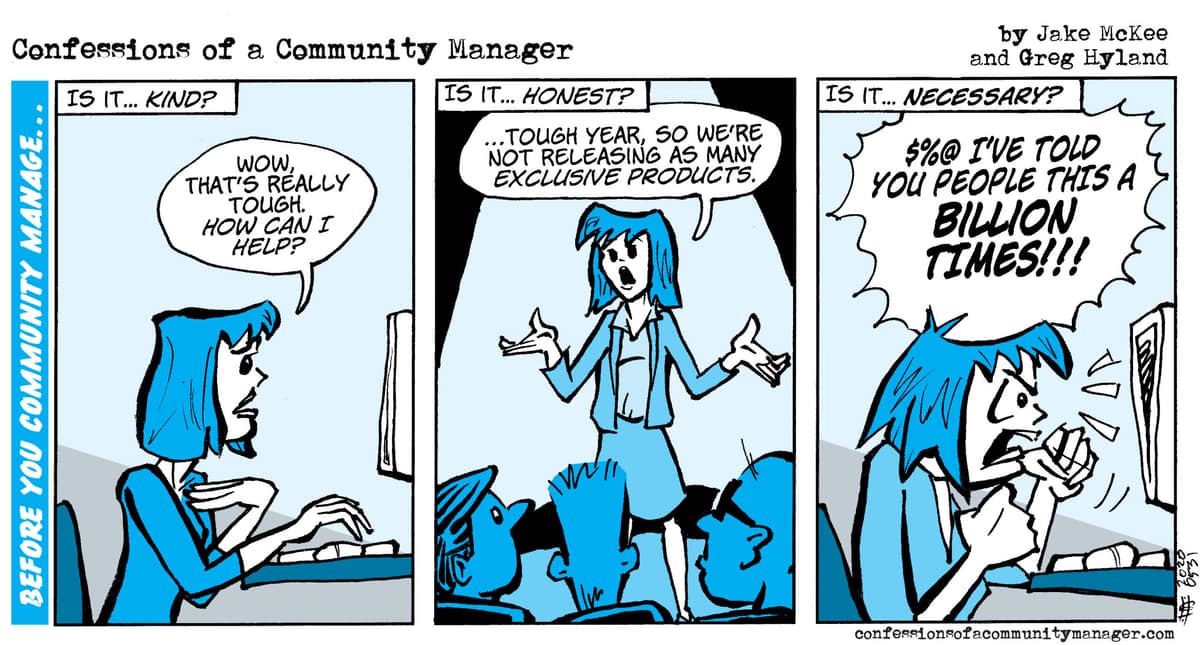Comic: Before you community manage…